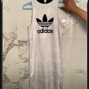 Addias white and black dress